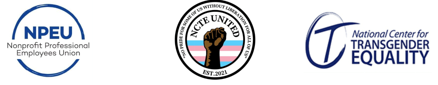 Logos of NPEU, NCTE United, and NCTE