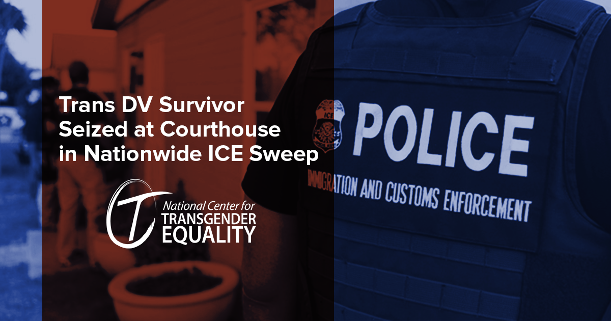 Trans DV Survivor Seized at Courthouse in Nationwide ICE Sweep
