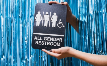 All Gender Restroom sign
